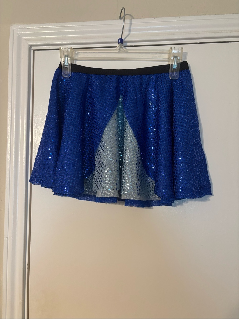 Blue and Silver Sequin Running Costume Skirt - Merryweather, Cinderella